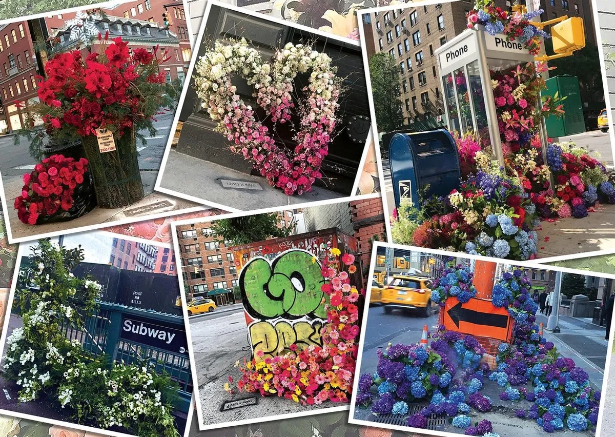 Ravensburger NYC Bloemenpracht Legpuzzel 1000 Stuks - Multicolor