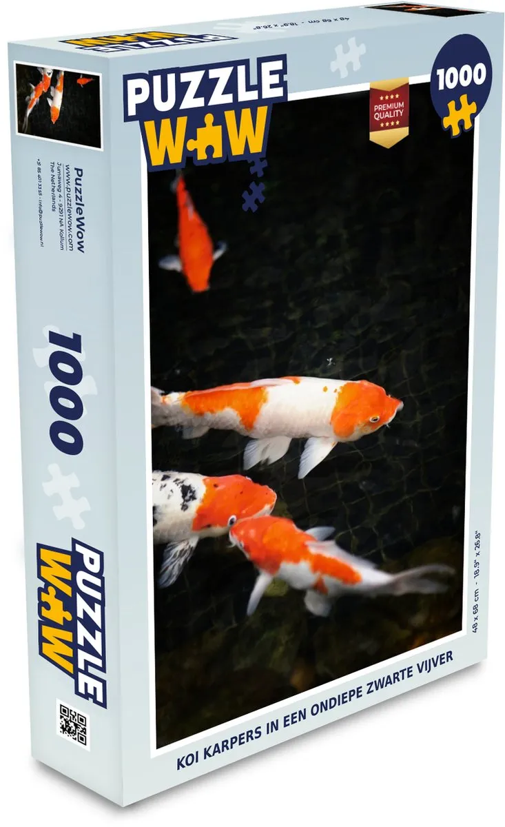PuzzleWow Legpuzzel Koi Karpers 1000 Stuks
