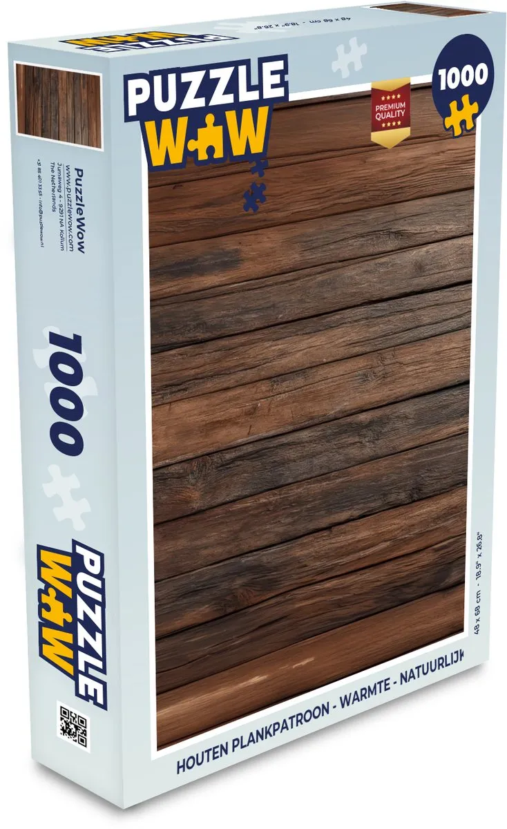 PuzzleWow Legpuzzel 1000 Stuks - Multicolor