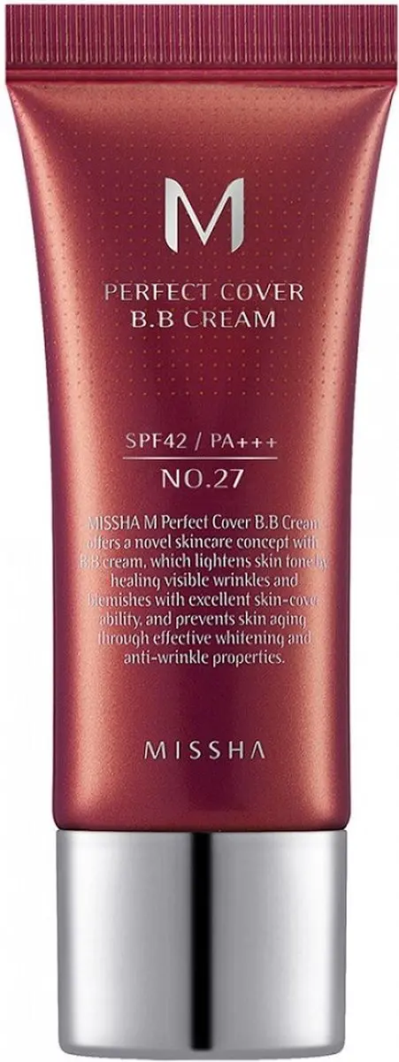 Missha Perfect Cover BB Cream NO.27 Honey Beige - 20ml - afbeelding 2 van 2