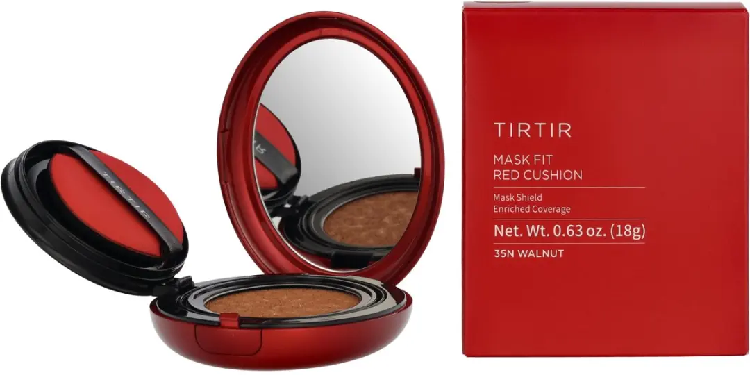 TIRTIR Mask Fit Red Cushion Foundation SPF40 - 18g Walnut - afbeelding 3 van 3