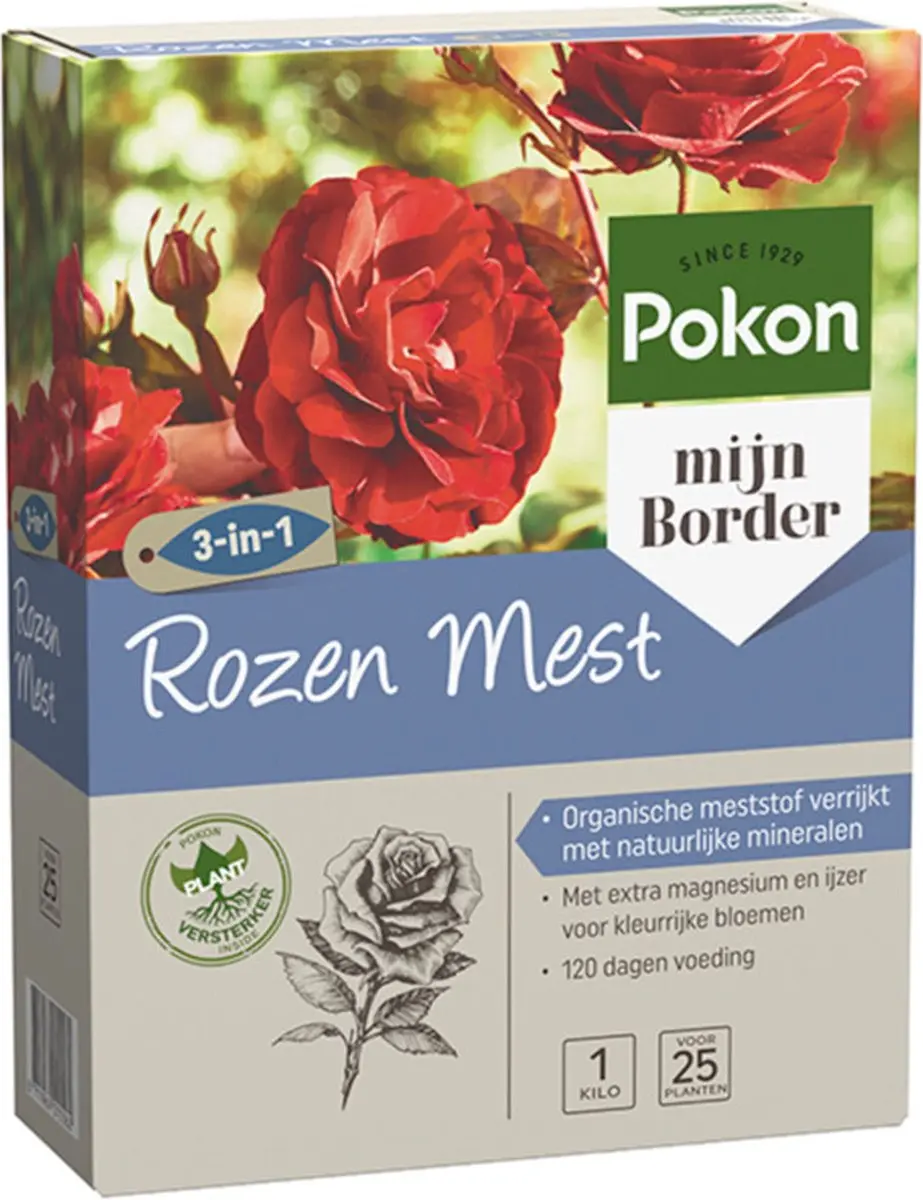 Pokon Rozen Meststof 3-in-1 1kg - afbeelding 2 van 5