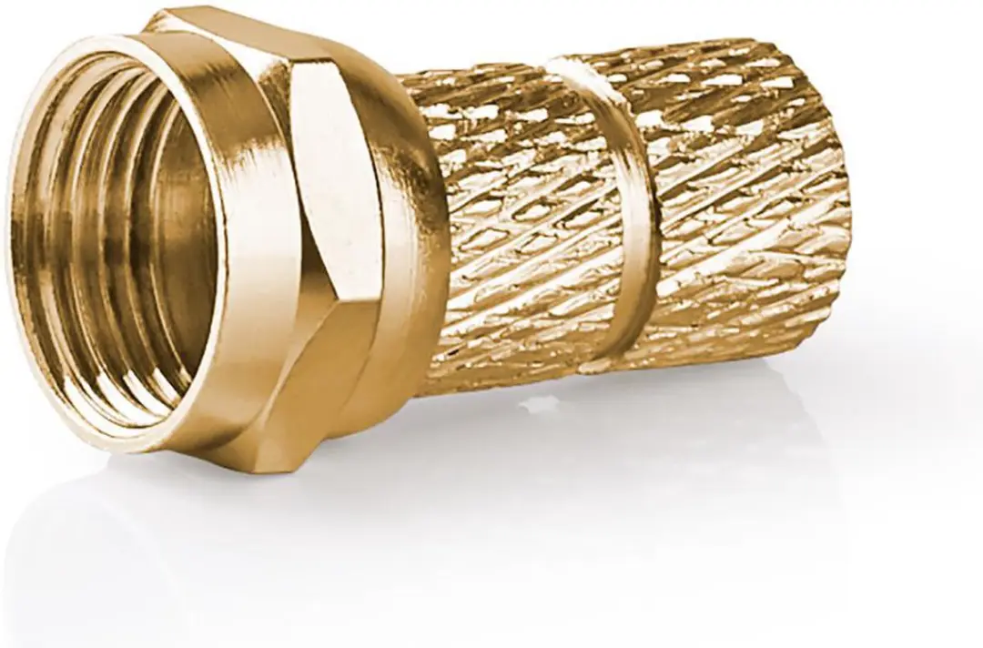 Nedis F-Connector Recht Mannelijk Verguld 75 Ohm - 2 Stuks - afbeelding 6 van 6