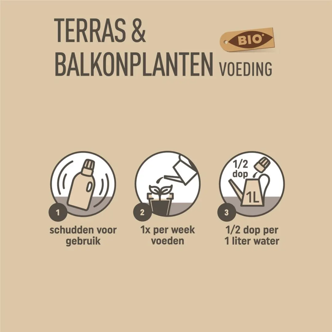 Pokon Bio Terras & Balkonplanten Voeding 500ml - afbeelding 4 van 6