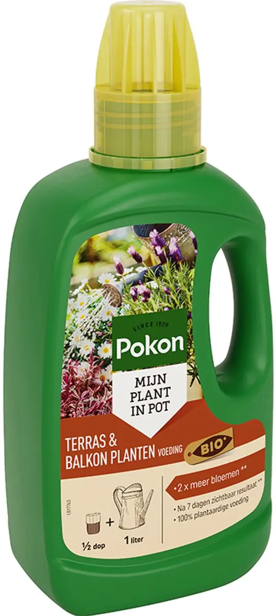 Pokon Bio Terras & Balkonplanten Voeding 500ml - afbeelding 2 van 6