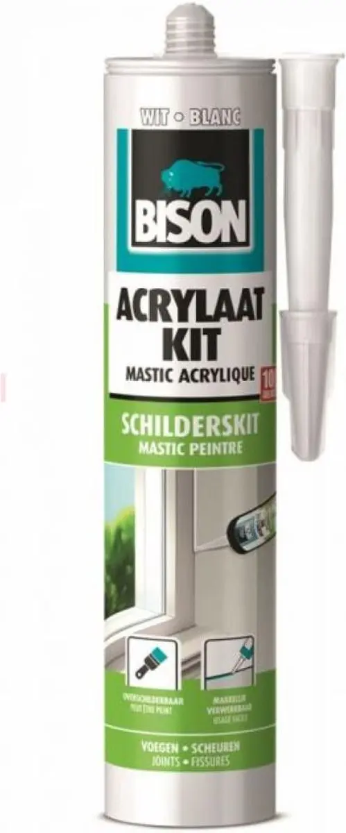 Bison Acrylaatkit Universeel Wit 300ml