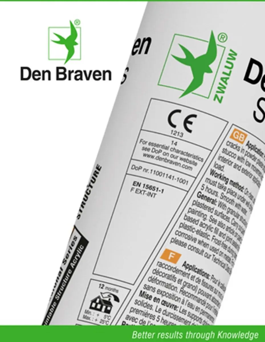 Zwaluw Den Braven Stuc-O-Seal Structuurkit 310ml - Wit
