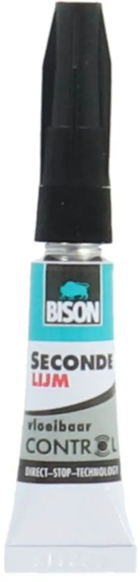 Bison Secondelijm Vloeibaar Control 3ml - Metaal/Hout/Rubber