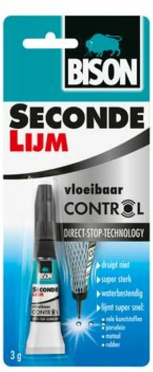 Bison Secondelijm Vloeibaar Control 3ml