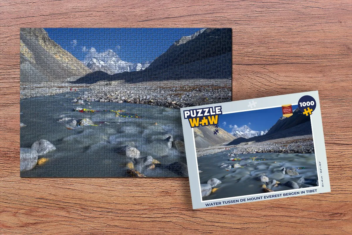 PuzzleWow Mount Everest Legpuzzel 1000 Stuks - Multicolor