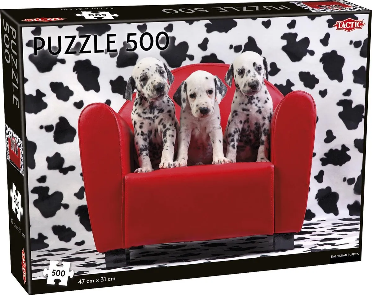 Tactic Dalmatian Puppies Puzzel 500 Stuks