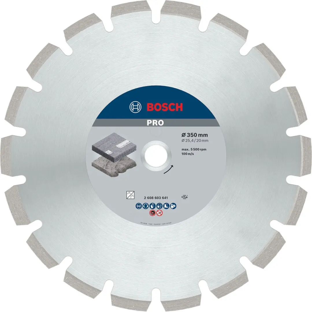 Diamantschijf Best for Asphalt, 350x25.4(20)x12mm