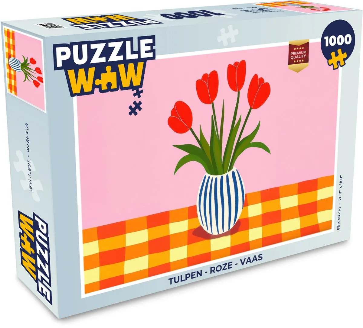 PuzzleWow Tulpen Roze Puzzle - 500 Stuks - MPN 8721404790480