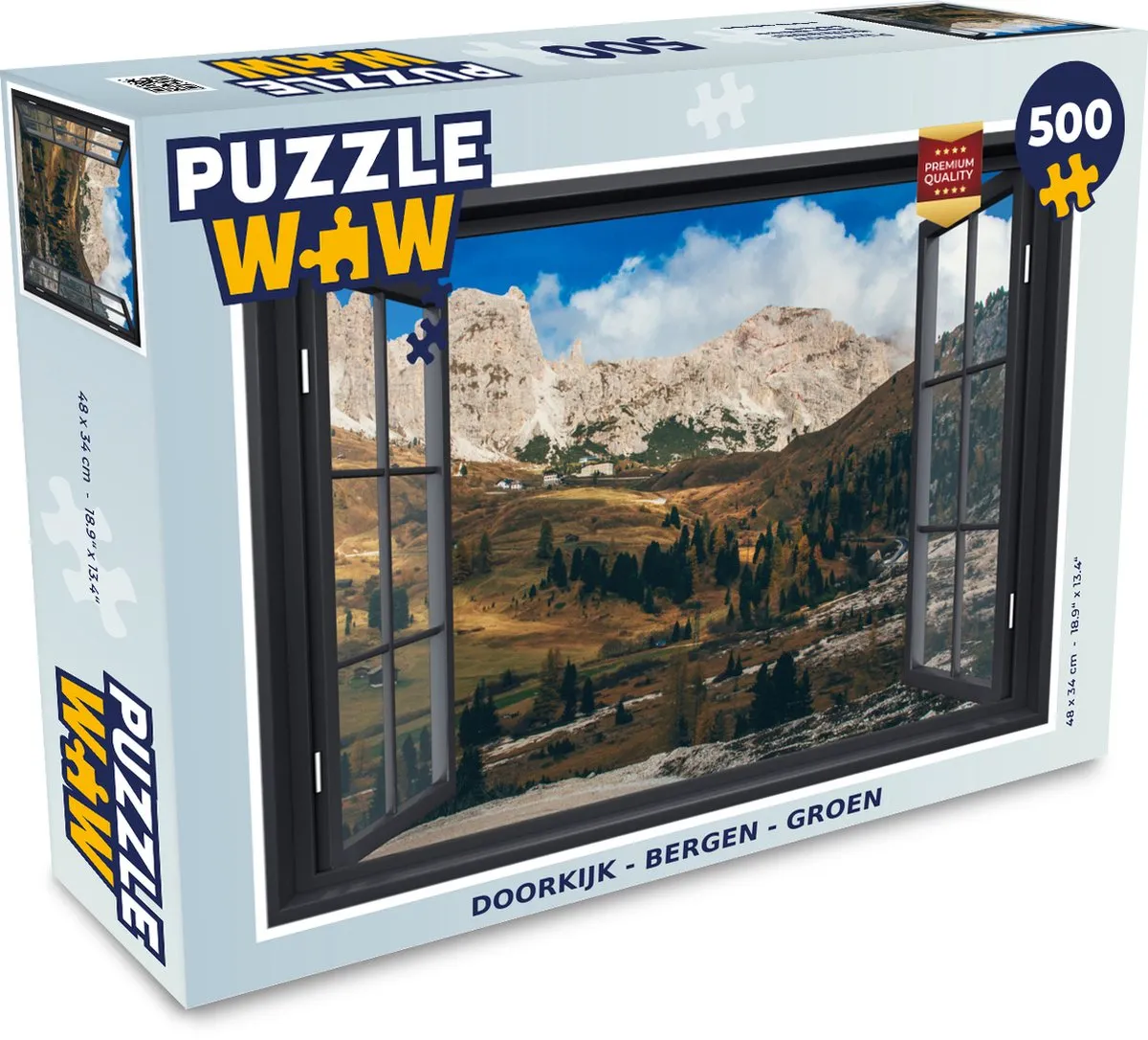 PuzzleWow Bergen Legpuzzel 500 Stuks