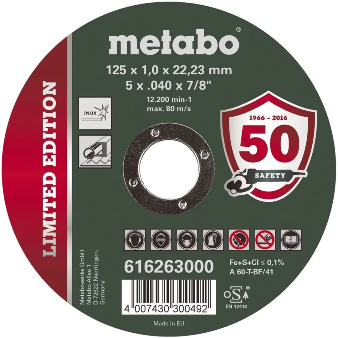 Metabo 616263000 Doorslijpschijf