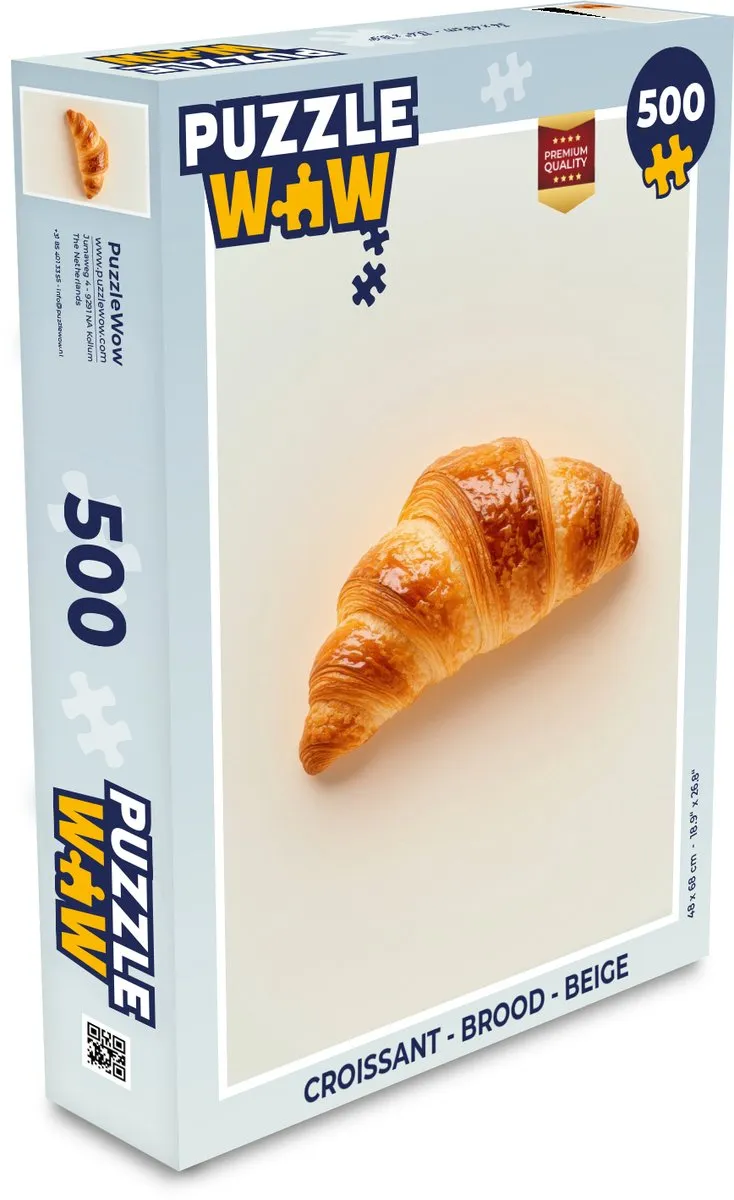 PuzzleWow Croissant Legpuzzel 500 Stuks