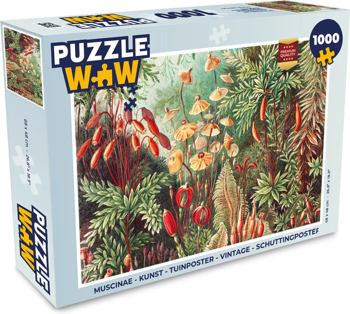 PuzzleWow Bloemen Vintage Legpuzzel 1000 Stuks