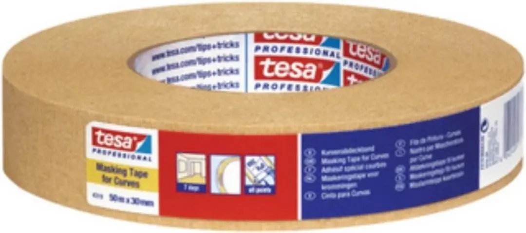 Tesa crêpetape Tesakrepp 4319 zwaar gecrept 50 mm