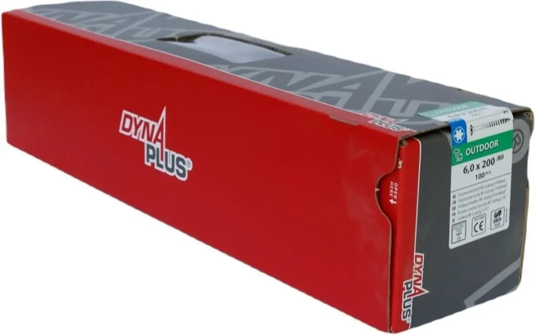 Dynaplus Torx 30 Unischroeven 6x200mm - 100 Stuks - AR-Coating - Grijs - afbeelding 6 van 6