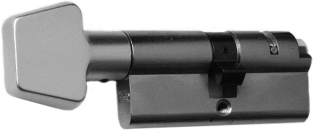 Nemef Cilinderslot WC Knop 30/30mm LS - Zilver - afbeelding 2 van 2