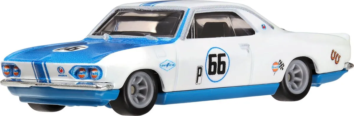 Hot Wheels Boulevard HRT69 Racewagen - Blauw/Wit