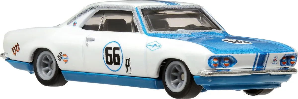 Hot Wheels Boulevard HRT69 Racewagen - Blauw/Wit