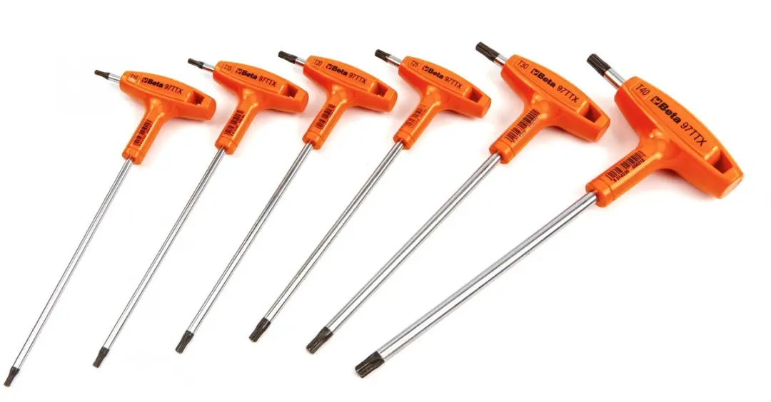 Torx stiftsleutelset Beta Tools 97TTX/S6 (6 delig)