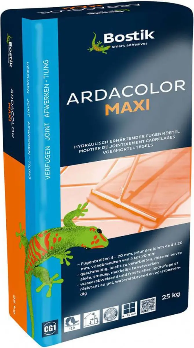 Bostik Ardacolor Maxi 25 kg Donkergrijs