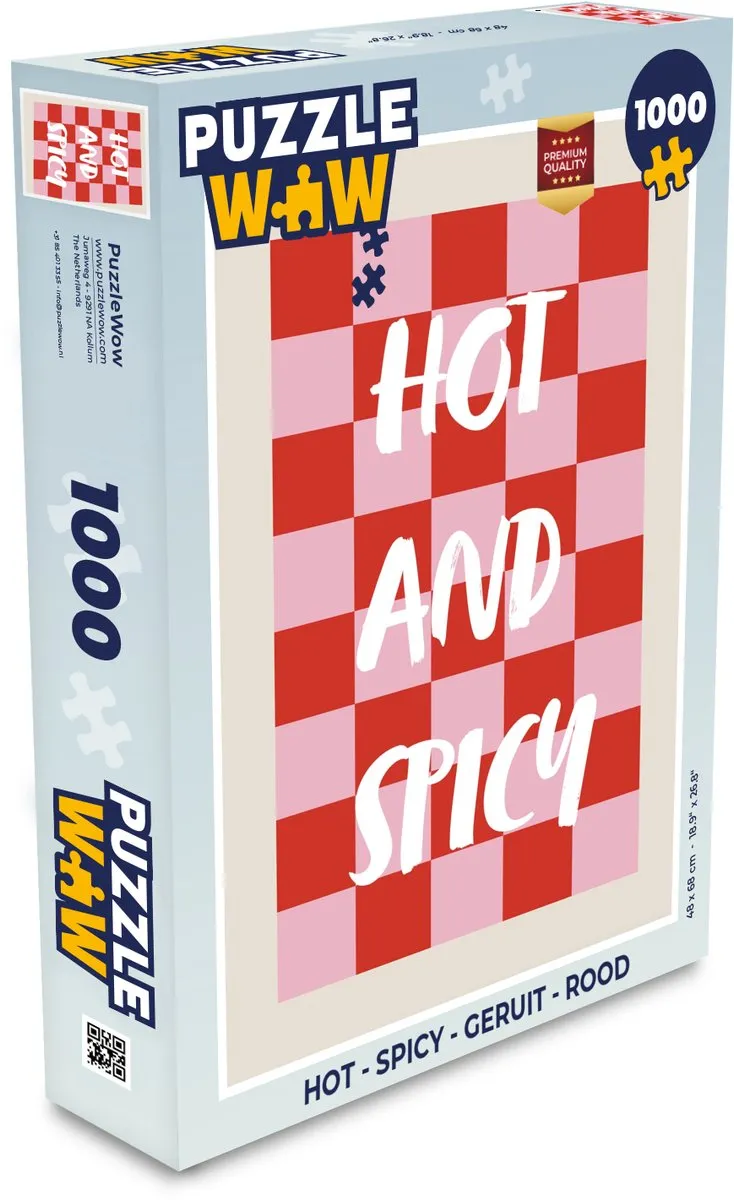 PuzzleWow Hot & Spicy Legpuzzel 1000 Stuks