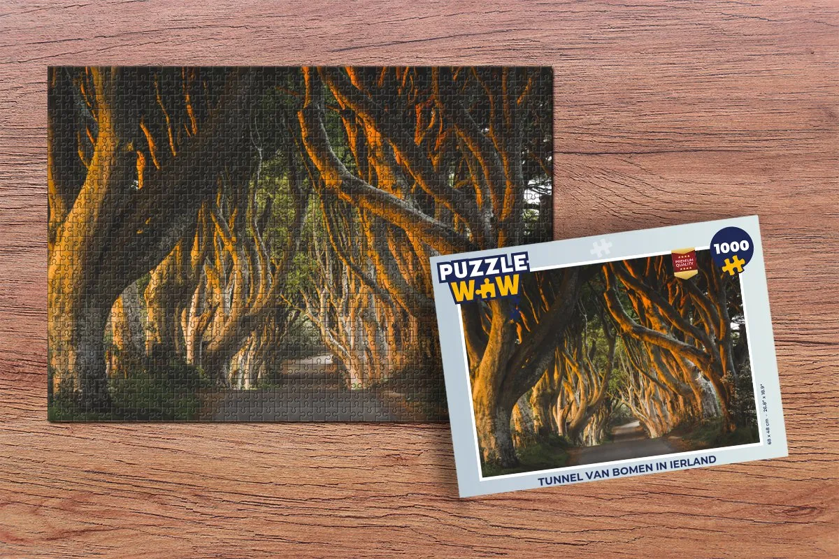 PuzzleWow Legpuzzel Ierland 1000 Stuks - Multicolor