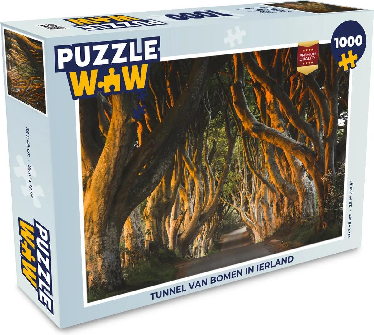 PuzzleWow Legpuzzel Ierland 1000 Stuks