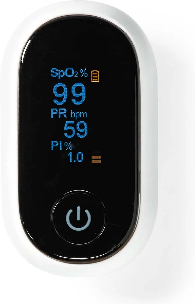 Nedis SmartLife BTHOX10WT Pulsoximeter - Bluetooth - OLED - Wit