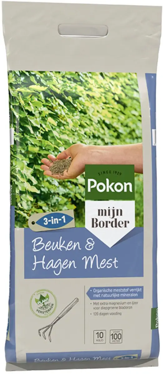 Pokon Beuken & Hagen Mest 10kg - 3-in-1 - afbeelding 2 van 6