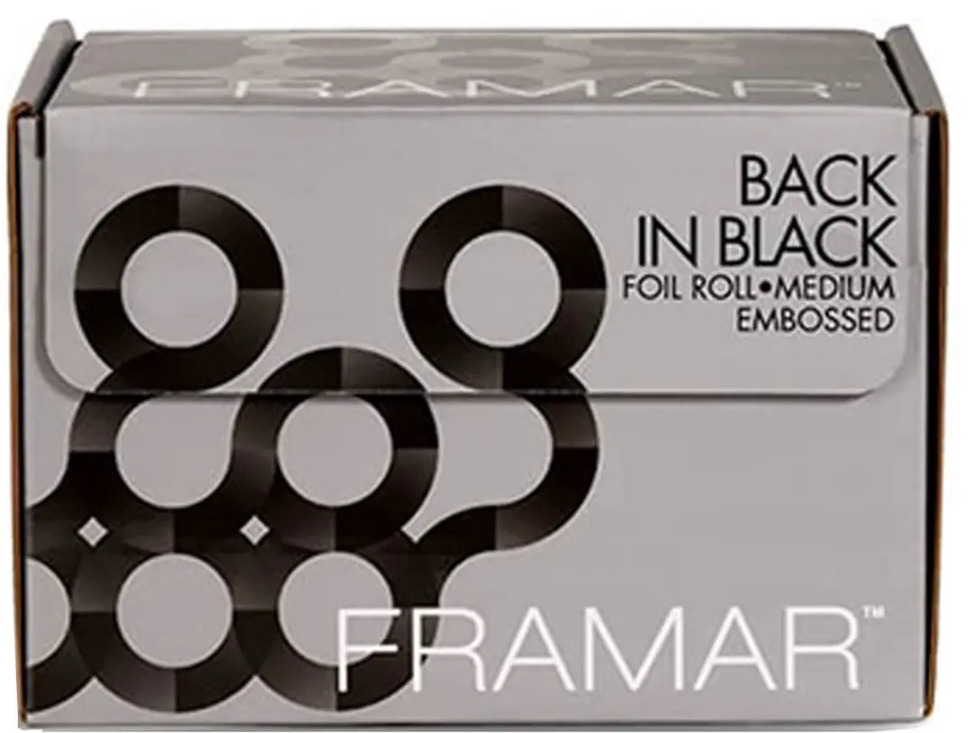 Framar Back In Black Haarverf Folie Embossed Medium 98m