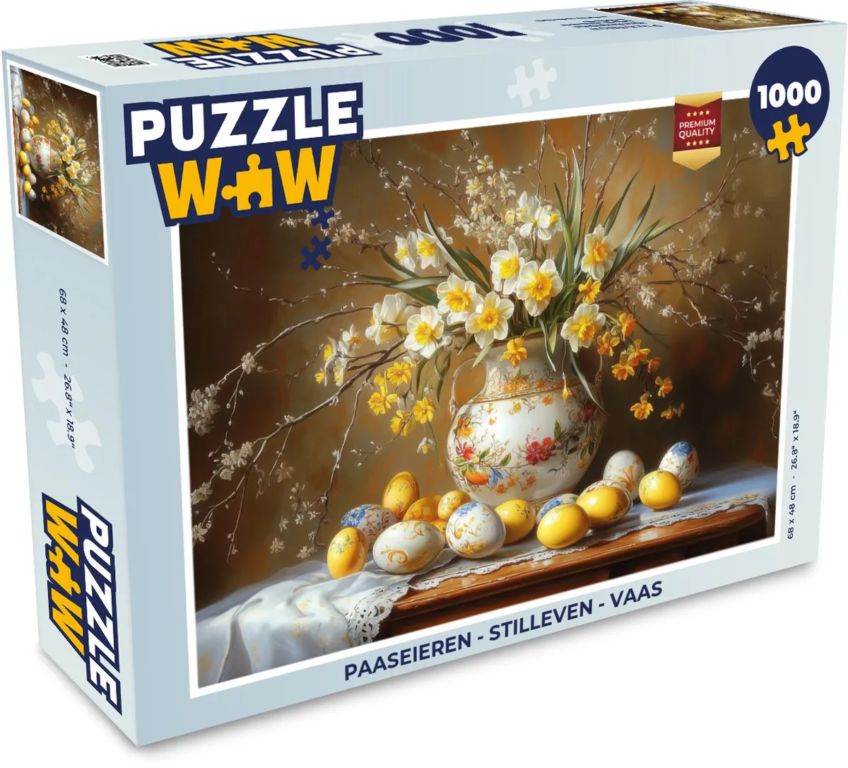PuzzleWow Stilleven Legpuzzel 1000 Stuks - Vintage