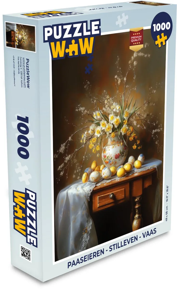 PuzzleWow Stilleven Legpuzzel 1000 Stuks