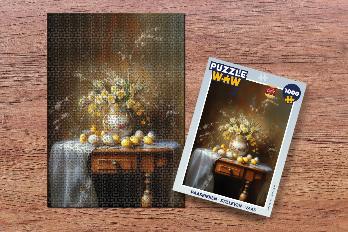 PuzzleWow Stilleven Legpuzzel 1000 Stuks - Vintage