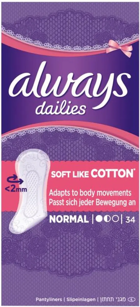 Always inleg discreet normal ^ 34 st