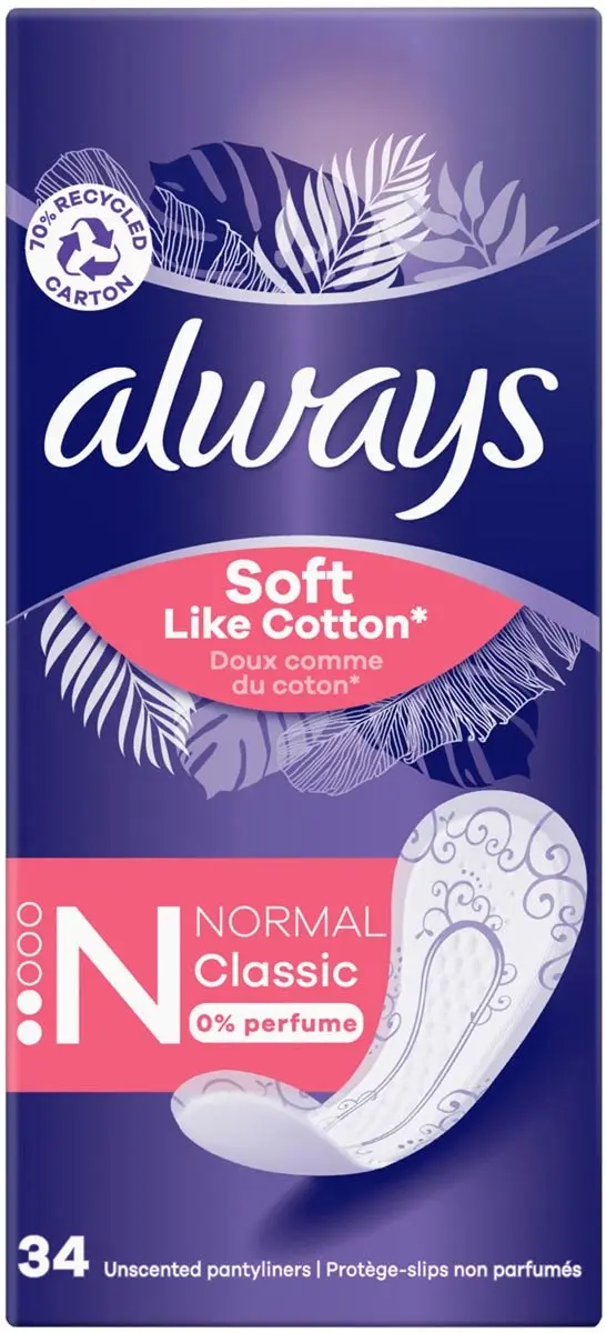 Always Inleg Discreet Normal - 34 Stuks - afbeelding 2 van 6