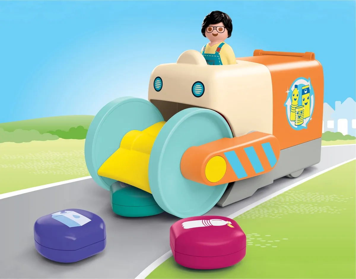 Playmobil Junior Duw en Grijpvuilniswagen 71774 - Multicolor