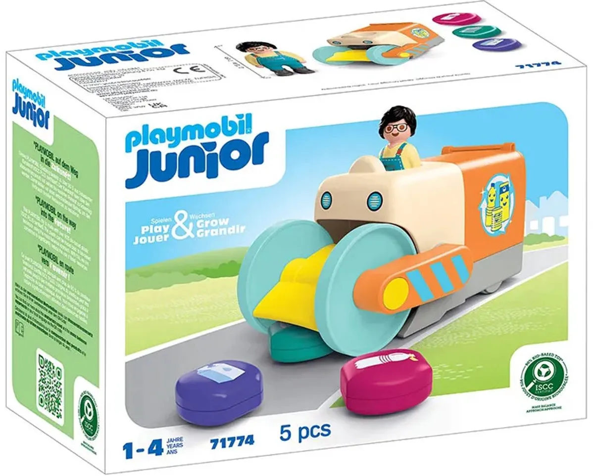 Playmobil Junior Duw en Grijpvuilniswagen 71774 - Multicolor