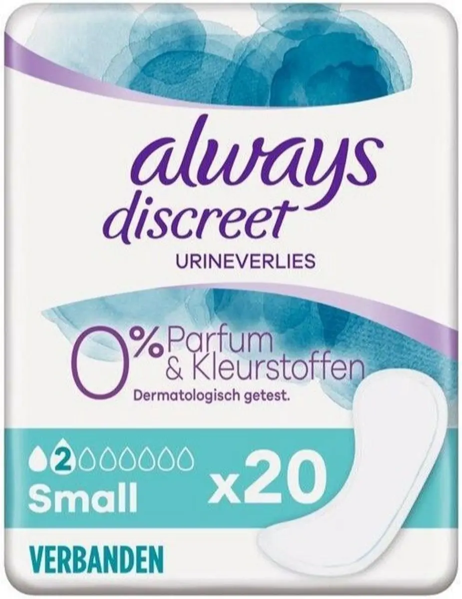 Always Discreet Small 0% Parfum & Kleurstoffen