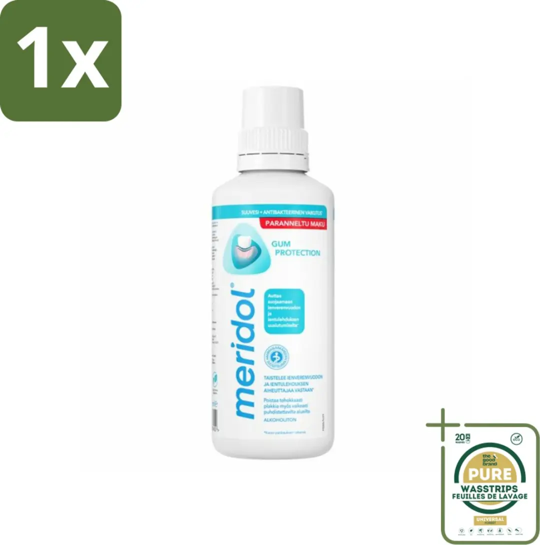 1 x Meridol Mondspoeling Tandvleesbescherming 400 ml- Mondspoeling