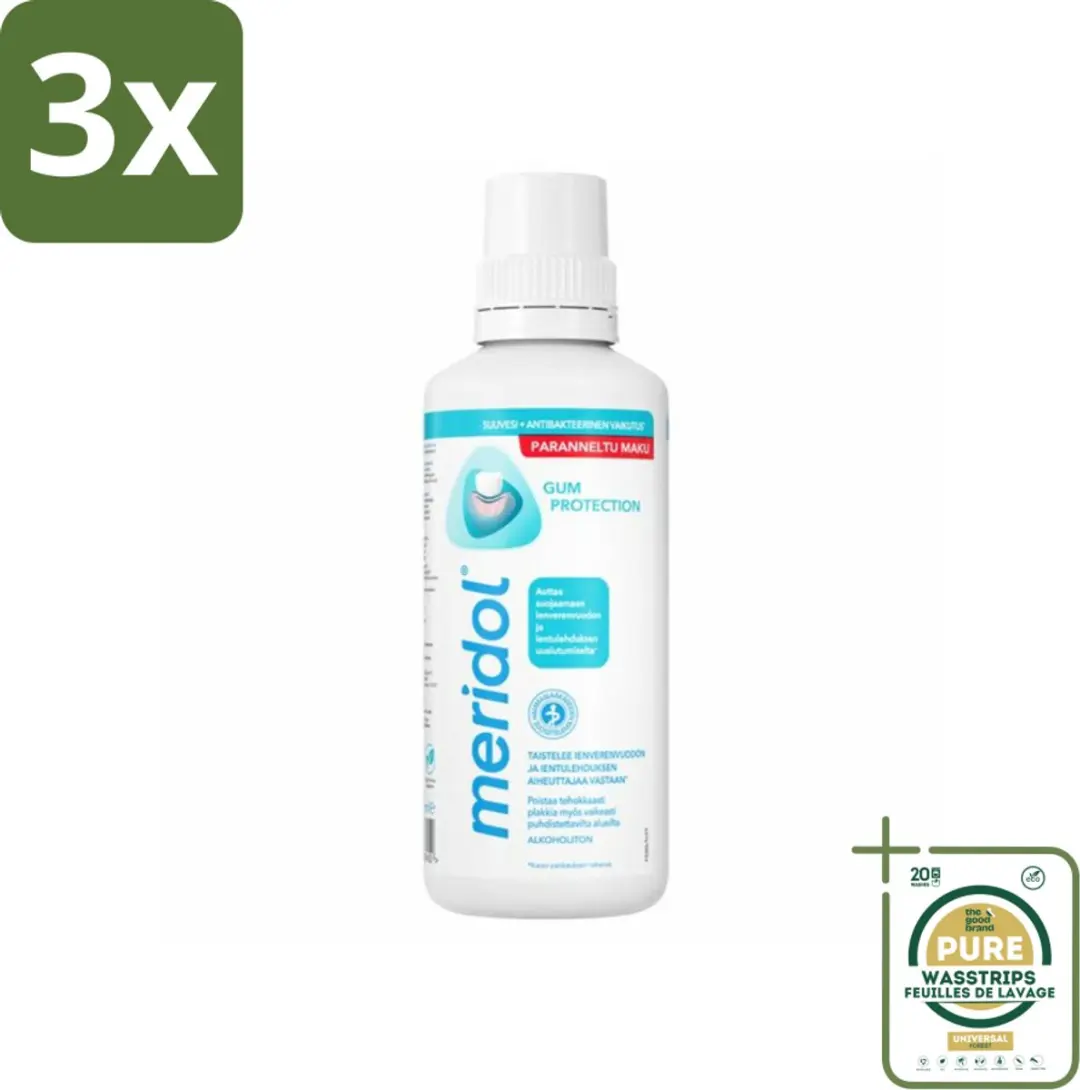 3 x Meridol Mondspoeling Tandvleesbescherming 400 ml