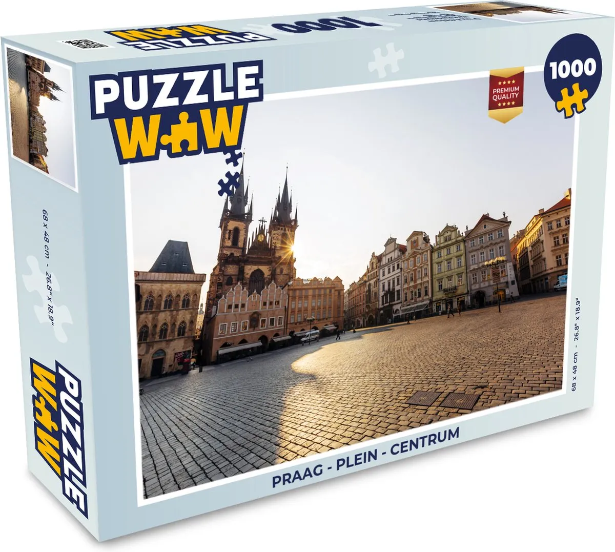 PuzzleWow Praag Plein Centrum Legpuzzel 1000 Stuks