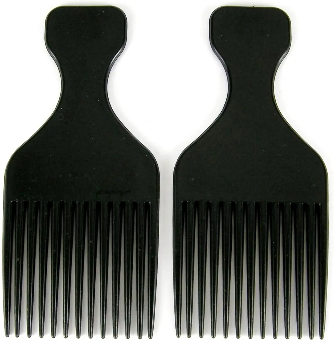 Afro kam per 2 stuks.