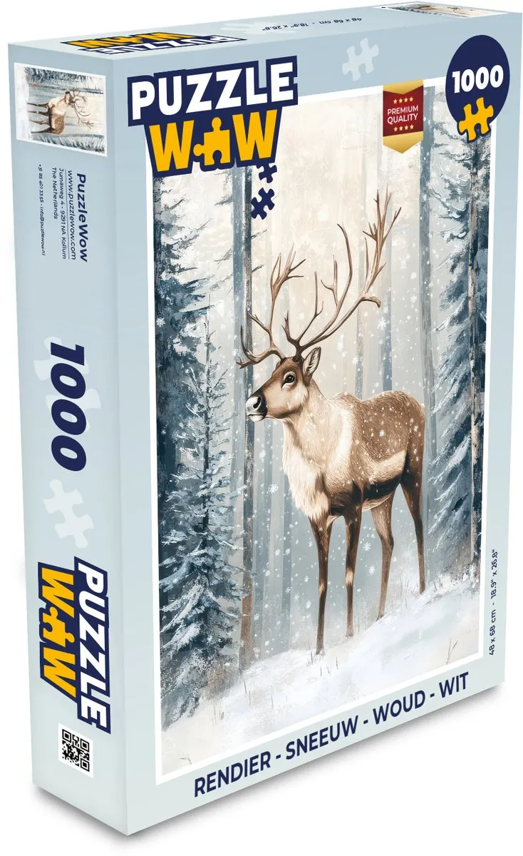 PuzzleWow Rendier Puzzle 1000 Stuks