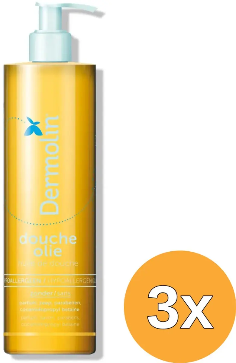 3x Dermolin Doucheolie (400 ml)