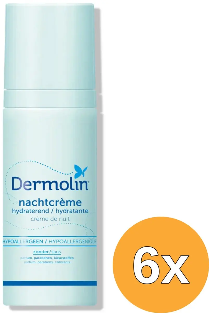 6x Dermolin Nachtcreme (50 ml)