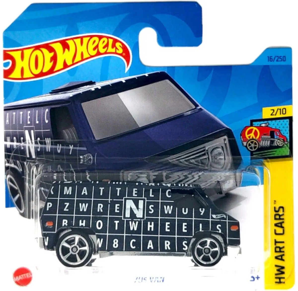 Hot Wheels 70s Van HW Art Cars 2/10 1:64